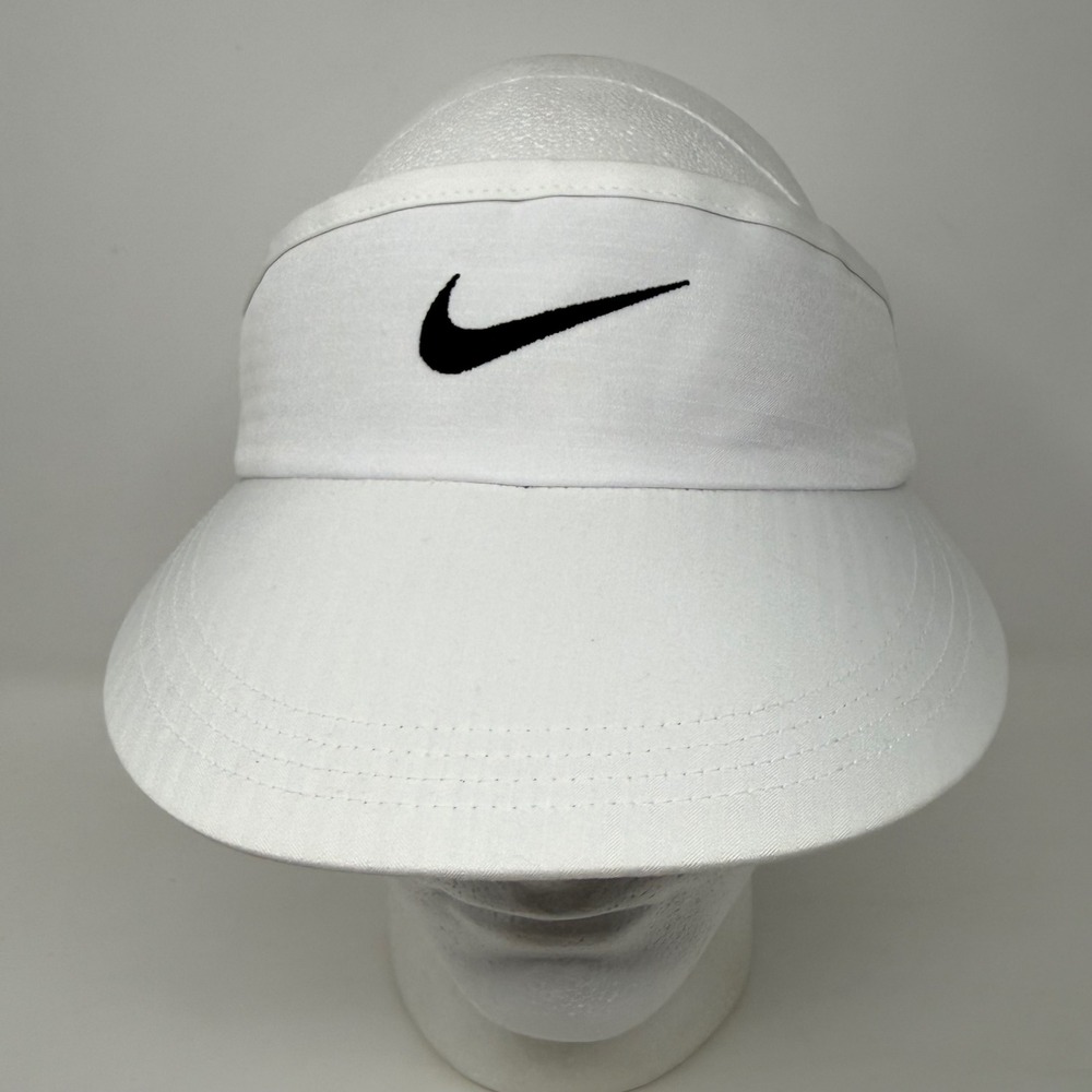Nike Unisex Core Golf Visor Dri-Fit White Anthracite Black BV1078-100 OSFM